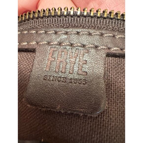 Rare FRYE Chocolate Brown Leather Braided Samantha Satchel Bag - Picture 2 of 15